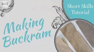 Historic Fashion Tutorial Series Making Buckram [upl. by Florry]