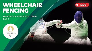 Wheelchair Fencing  Womens amp Mens Foil Team Table of 16 Quarterfinal amp Semifinal  Day 8 [upl. by Amble212]