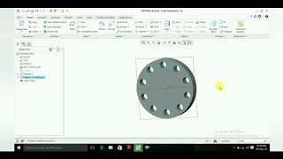 Hole pattern in creo [upl. by Hplodur287]
