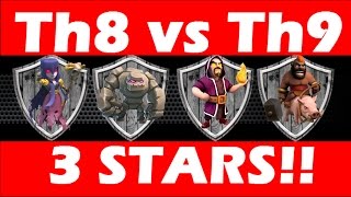 Clash Of Clans  Th8 vs Th9 For 3 Stars  Dragon And Balloons In CC [upl. by Natale930]