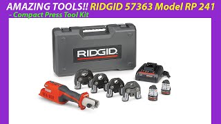 AMAZING TOOLS RIDGID 57363 Model RP 241 Compact Press Tool Kit  Reviews amp Buying guide [upl. by Ytineres]