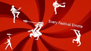 Every Fortnite Festival Emote And how to get them [upl. by Auburta749]