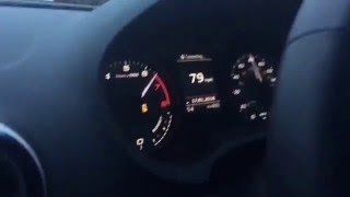 Audi S3 8V Cold Start Launch Control Engine Rev Exhaust SoundPull Away and Downshifts [upl. by Atsed]