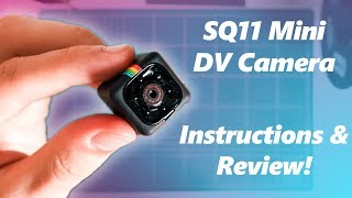 SQ11 Mini DV Camera Setup Review Instructions and Sample Footage [upl. by Severn]