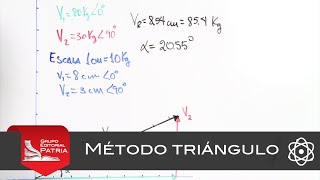 Vectores  Método Triángulo  ej 1 │ física [upl. by Licna]