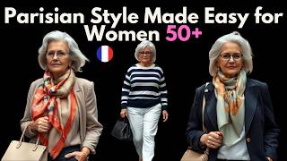 How to Dress Like a Parisian Style Tips for Effortless Elegance  fashionover50 [upl. by Sielen]