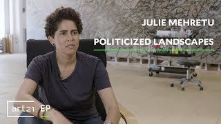 Julie Mehretu Politicized Landscapes  Art21 quotExtended Playquot [upl. by Nimajeb534]