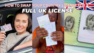 HOW TO GET YOUR UK PROVISIONAL LICENSE AND YOUR FULL UK LICENSE AS AN IMMIGRANT [upl. by Ecinereb]