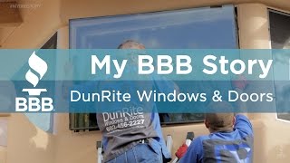 My BBB Story DunRite Windows amp Doors [upl. by Enelhtak]