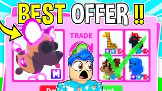 I Traded Away My MEGA AFRICAN WILD DOG For This… In Adopt Me Roblox Adopt Me RICH TRADING Proof [upl. by Emelun]