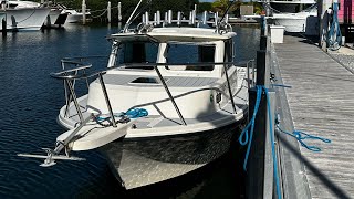 Walkthrough of my Fishing Charter Boat 21ft Parker Sport Cabin Reel Conch Charters in Islamorada [upl. by Lucania]