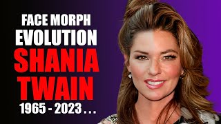 Shania Twain  Transformation Face Morph Evolution 1965  2023 [upl. by Enala239]