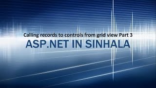 aspnet in sinhala part 3 [upl. by Epolenep935]