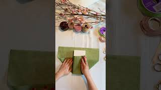 Kimono style gift wrapping with tissue papergiftwrapper [upl. by Lutero245]