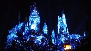 FULL “Dark Arts at Hogwarts Castle” Projection Show  Universal Studios Hollywood [upl. by Aikemit]