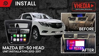 Mazda BT 50 Head Unit Installation 20122017 [upl. by Noiek]