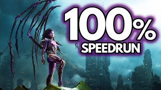 StarCraft 2 Heart of the Swarm Brutal 100 Speedrun [upl. by Nylodnewg324]