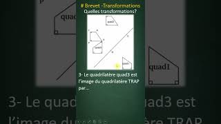 Identifier des transformations maths brevet [upl. by Edecrem]