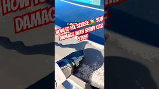 HOW TO APPLY SHINY CAR STUFF ON A SEVERELY DAMAGED PANEL Watch this 🤯😱🔥 cars autodetailing [upl. by Peisch877]