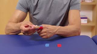 Leukotape® K  Finger Kinesiology Taping SelfApplication [upl. by Coltin47]