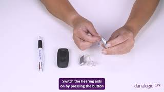 How to pair your Remote Control to your danalogic Extend rechargeable hearing aids [upl. by Schindler189]