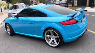 Audi Tt azul com rodas 20 105 e 95 [upl. by Idnym711]