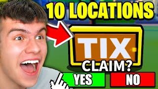 How To FIND ALL 10 TIX LOCATIONS In LIVETOPIA ROBLOX THE CLASSIC EVENT [upl. by Elaen8]