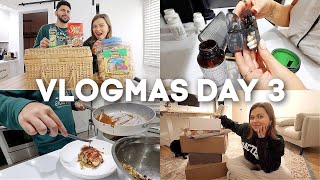 VLOGMAS DAY 3 chopped tv show at home recent package unboxing amp eat dinner with us [upl. by Blackwell236]