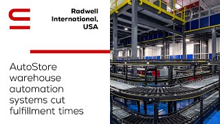 Radwell International USA AutoStore warehouse automation systems cut fulfillment times [upl. by Kulda]