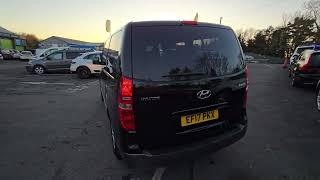 EF17PKX Hyundai I800 25 CRDi SE 8 Seater Mpv with 168 bhp Euro 6 Diesel in Black on 88K  FSH [upl. by Laehcimaj]