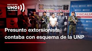 Otro capturado por sospecha de delitos tenía esquema de protección de la UNP [upl. by Inig147]