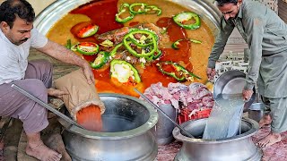 Nihari Making Recipe  Cooking 100 KG Giant Beef Nalli Maghaz Nihari  National Food Making Process [upl. by Desiri]