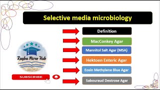 Selective media microbiology culturemedia laboratory microbiology lecture [upl. by Odraleba]