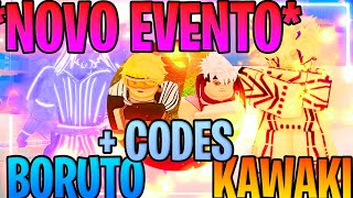 🔥 MEGA CÓDIGO ⚡ EVENTO FINAL BORUTO VS KAWAKI NOVA BORUMAKI E KAWAKI AKUMA C3 SHINDO LIFE [upl. by Okiman]