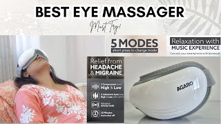 The Best Eye Massager for Tired Eyes  Agaro Supreme Eye Massager  Riaa Rajendraan [upl. by Einahets739]