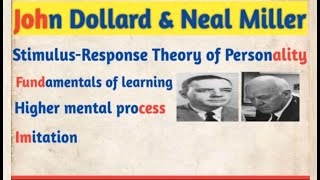 Dollard amp Miller StimulusResponse Theory of Personality [upl. by Izmar]