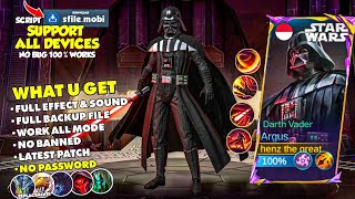 UPDATE Script Skin Argus Star Wars Darth Vader No Password  Full Effect amp Sound With Logo  Latest [upl. by Veneaux]