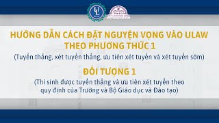 HƯỚNG DẪN ĐĂNG KÝ XÉT TUYỂN SỚM THEO ĐỐI TƯỢNG 1 PHƯƠNG THỨC 1 NĂM 2024 [upl. by Colfin]