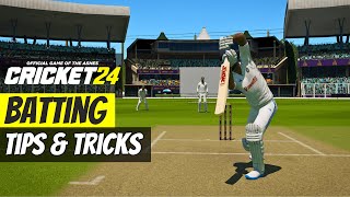 Cricket 24 Batting TIPS amp TRICKS [upl. by Innus]