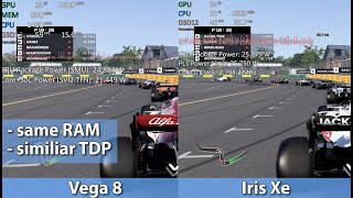 Ryzen 7 5800U vs i71165G7  Vega 8 vs Iris Xe  iGPU Comparison in 11 Games [upl. by Kinson]