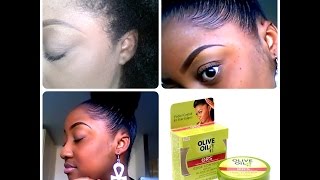 ORS Edge Control Gel on type 4 Natural Hair [upl. by Notecnirp]