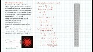 Diffraction par une fibre optique [upl. by Nagey775]