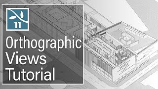 Rendering with Lumion 11 Orthographic Views Tutorial [upl. by Nwadahs]