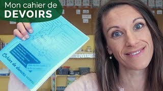 LE CAHIER DE DEVOIRS DE MES ÉLÈVES DE CE1CE2 VLOG 22 [upl. by Nylodam88]