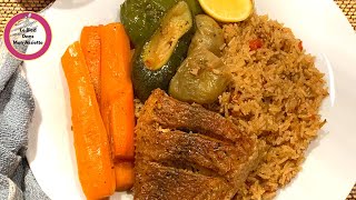 LBDMA  TCHEP AU POISSON PARFUMÉ AU TAMARIN  RICE WITH FISH AND TAMARIND FLAVORED THIEP BOU WEKH [upl. by Ignacio]