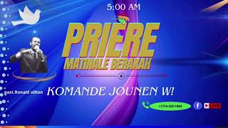 Prière matinale BERAKAH past Ronald Vilton Sameedi 7 Decembre 2024 [upl. by Liban10]