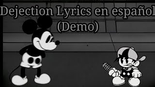 Dejection Lyrics en español Demo [upl. by Ailaza]