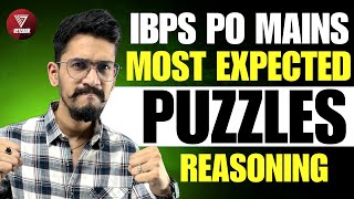 Most Expected Puzzles IBPS PO Mains 2024  Yashraj Sir  Veteran [upl. by Coffee605]