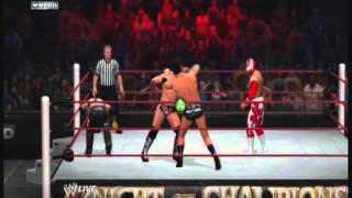 The Miz C vs Sin Cara vs Cody Rhodes vs Rey Mysterio WWE 12for IC title [upl. by Dorotea]