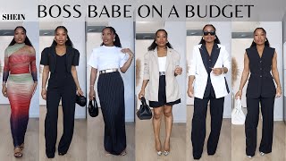 SHEIN Work Wear Haul  Bossbabe on a Budget [upl. by Lisa]